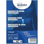 Bracelet �v�nementiel - avery zweckform - avery tyvbl - 50 - bleu fluo - ind�chirable - pack 500