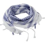 charpe - brandit - keffieh shemag - 100% coton - bleu / blanc - mixte