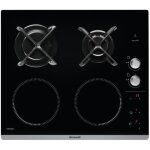 Brandt table de 4 plaques de cuisson mixte à induction et gaz bpi6414bm Brandt table de 4 plaques de cuisson mixte à induction et gaz bpi6414bm