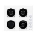 Brandt table de cuisson gaz 60cm 4 feux blanc - bpg3400w