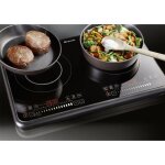 Brandt ti2fsoft table de cuisson posable 2 foyers  induction noir
