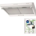 Brandt hotte visire casquette aspirante blanc largeur 60cm dbit dair 321m3 / h