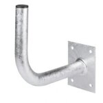 Bras mural - erard - 800940 - zinc blanc - pour parabole jusqu 60 cm