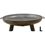 Brasero en acier 3 larges pieds noir