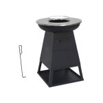 Brasero barbecue �60cm avec espace de rangement