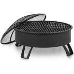 Bras�ro - blumfeldt - oreos - � 75cm - acier � rev�tement pulv�ris� - grille inox - pare - �tincelles ...