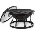Braséro extérieur blumfeldt pentos en fonte avec grill et pare - étincelles Braséro extérieur blumfeldt pentos en fonte avec grill et pare - étincelles