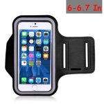 Brassard smartphone - universel - tanche - 4. 5  6. 7 pouces - compatible iphone et android - noir
