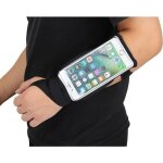 Brassard sport poignet pour smartphone course running manchette tactile (noir)