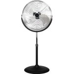 Brasseur dair sur pied puissant 46 cm 120 w - noir - domair