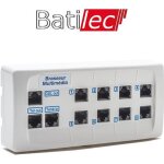 Brasseur multimdia - batilec - 8 rj45 - filtre matre intgr - montage sur rail din