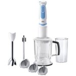 Braun 4191 - mq5260whbl mixeur plongeant 1000 w avec verre doseur avec blender fonction turbo blanc - ...