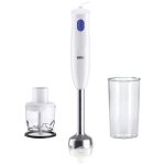 Braun hb101ai - mq10. 201mwh mixeur plongeant 450 w sans bpa avec embout hchoir blanc