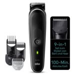 Braun mgk5410 tondeuse  barbe tondeuse  cheveux tondeuse corps tondeuse nez & oreilles lavable noir ...