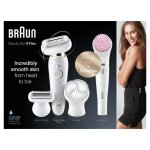 Braun silk - pil9 coffret beaut & spa epilateur electrique femme blanc / dor brosses exfoliantes ...