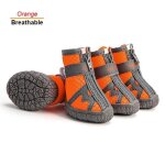 (breathable - orange / size1)chaussures de randonne impermables pour chiens bottes rflchissantes ...