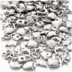 Breloques - creotime - 180 pi�ces - argent - 15 - 2 cm - mixte