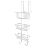 Bremermann panier de douche tagre de douche tagre de salle de bain  suspendre 3 paniers en blanc ...