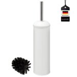 Bremermann garniture wc rialto brosse wc brosse sur pied inox / métal blanc Bremermann garniture wc rialto brosse wc brosse sur pied inox / métal blanc