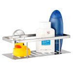 Bremermann salle de bain s�rie piazza - panier de douche avec rev�tement anti - traces de doigts tablette ...