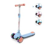 Bremtoy trottinette pour enfants 4 hauteur r�glable 3 roues led �l�gantes trottinette pliante charge ...