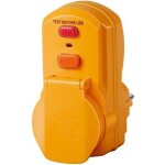 Brennenstuhl adaptateur jaune avec protection diff�rentielle 30ma (ip54)