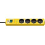 Multiprise parasurtenseur brennenstuhl hugo jaune 4 prises 2m 19500a Multiprise parasurtenseur brennenstuhl hugo jaune 4 prises 2m 19500a