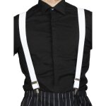 Bretelles blanches pour homme funidelia - accessoire pour d�guisement halloween carnaval et f�tes