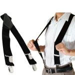 Bretelles de pantalon réglables Élastique clip femme homme Bretelles de pantalon réglables Élastique clip femme homme