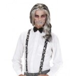 Bretelles - widmann - t�te de mort - noir - attaches en m�tal - pour adulte