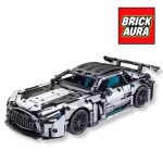 Brickaura - kit de construction - supercar type mercedes amg gt3 ?1466 pi�ces ? �chelle 1:14 ? compatible ...