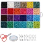 Bricolage perles pour bijoux24 000 perles de rocaille en verrepour fabrication de bijoux lartisanatdcoration ...