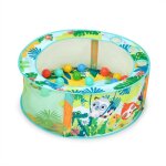 Bright starts - piscine � balles rainforest pliable avec sac de transport inclus 20 balles