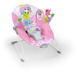 Bright starts transat bb animaux - rose vibrations apaisantes arche dveil avec jouets interactifs