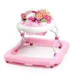 Bright starts trotteur pour bb fille volutif et pliable 2 - en - 1 - jardin rose - jouet dveil amovible ...