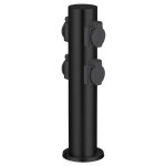 Brilliant - dody borne avec 4 prises noir métal / plastique e27 led xw ip44 - jardin - extérieur - electrique ... Brilliant - dody borne avec 4 prises noir métal / plastique e27 led xw ip44 - jardin - extérieur - electrique ...