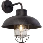 Brilliant - portland applique ext�rieure - descendante - coloris rouille - m�tal / verre e27 1x60w