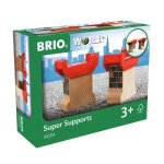 Brio - circuits de train en bois - supports de pont dcors - lot de 2 - mixte