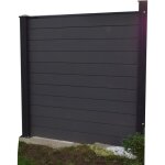 Brise vent brise vue ou dpart de cloture de jardin palissade exterieur en composite occultant clostra ...