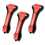 Brise vitre - 3 pi�ces - marteau de secours - mat�riaux durgence - couleur rouge