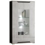 Brise - vitrine 2 portes avec led