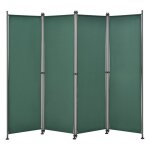 Brise - vue � 4 panneaux polyester 215 x 170 cm vert fonc� 03 0006554