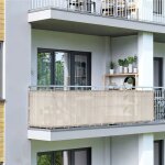 Brise - vue balcon pare soleil 09 x 5 m sahara sand