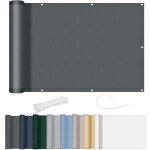 Brise - vue pour balcon - zor� - 90x500 cm - imperm�able - opaque - coupe - vent - anthracite - protection ...