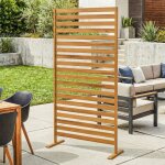 Brise - vue bois � lamelles claustra paravent ext�rieur autoportant pour jardin terrasse 80x40x170cm ...