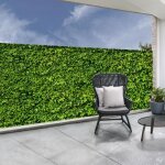 Idmarket brise vue occultant 1, 8 x 10 m imprim feuillage 160 gr / m
