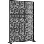 Brise vue renforc� - panneaux de cl�ture barri�re de protection brise - vue - 120� 183cm - en metal - ...