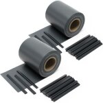 Wiltec brise - vue en rouleau ? anthracite ? 70 m x 19 cm ? en pvc 650 g / m� ? avec 40 clips ? protection ...