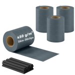 Brise - vue en rouleau - bande de protection visuelle - outsunny - occultant 140m 450g / m� 120 clips ...