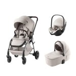 Britax r�mer - poussette trio rio + baby - safe pro + nacelle rio lux soft taupe